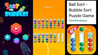 Ball Sort - Bubble Sort Puzzle Game - Genius 1 screenshot 3