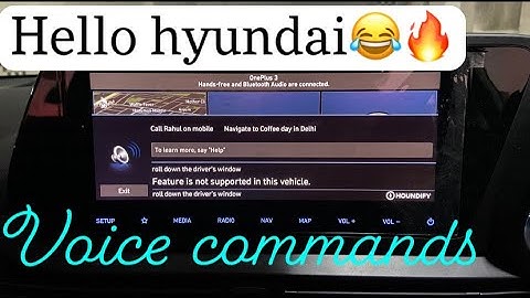 VOICE COMMANDS😇- (part 1)| all new i20❤️| each and every command 🔥in detail explanation 😁