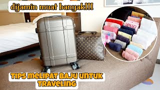 DIJAMIN MUAT BANYAK⁉️TIPS MELIPAT BAJU UNTUK TRAVELING ‼️ZULAIKHA PRATIWI