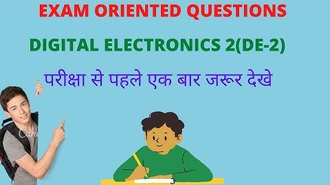 VVI Questions Of Digital Electronics-2 ll 6th Semester Electronics