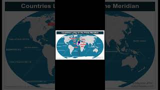 countries lying on the prime meridian || #map #upsc #ias #krishna_upsc_study