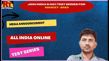 MEGA ANNOUNCEMENT|NIMCET -2023|ONLINE TEST SERIES |                          RUN TUTORIALS VARANASI