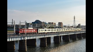 EF81 141+E231系 秋田入場配給 相模川橋梁