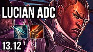 LUCIAN & Milio vs ASHE & Seraphine (ADC) | 9/0/2, 69% winrate, Legendary | KR Master | 13.12
