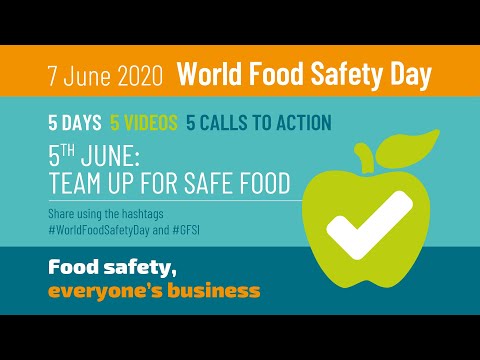 Team up for food safety #WorldFoodSafetyDay 2020 @GFSIGlobalFoodSafetyInitiative