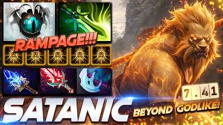 Satanic Phantom Lancer Beyond Godlike - Dota 2 Pro Gameplay [Watch &amp; Learn]