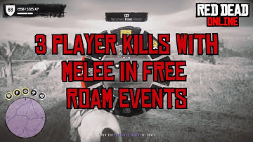 RDR2 Online Bits - FUNNY 3 PLAYER KILLS IN FREE ROAM EVENT - Episode #7