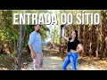 SÍTIO DO ZERO- ENTRADA DO SÍTIO- COMEÇANDO O ACESSO E A ESTRADA- APROVEITANDO RESTOS DE OBRA