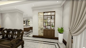 [Video 3D] - Thiết kế nội thất phòng khách Mr Hiếu sang trọng đẳng cấp