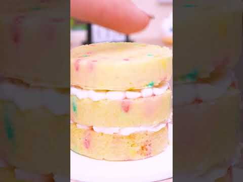 Amazing Rainbow KitKat Cake🍰 Satisfying ASMR | Mini Cake #shorts #asmr #miniature #minicake
