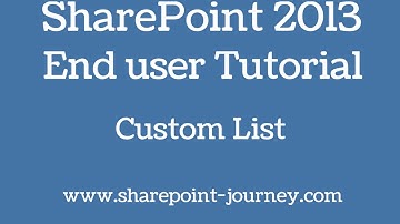 SharePoint 2013: Create custom List | SharePoint-Journey.com