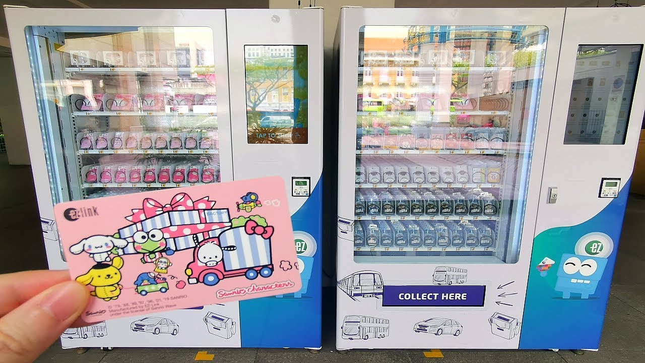 mrt card  New 2022  Singapore EZ-Link Card \u0026 EZ-Charm Vending Machine