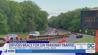 Drivers brace for GW Parkway traffic