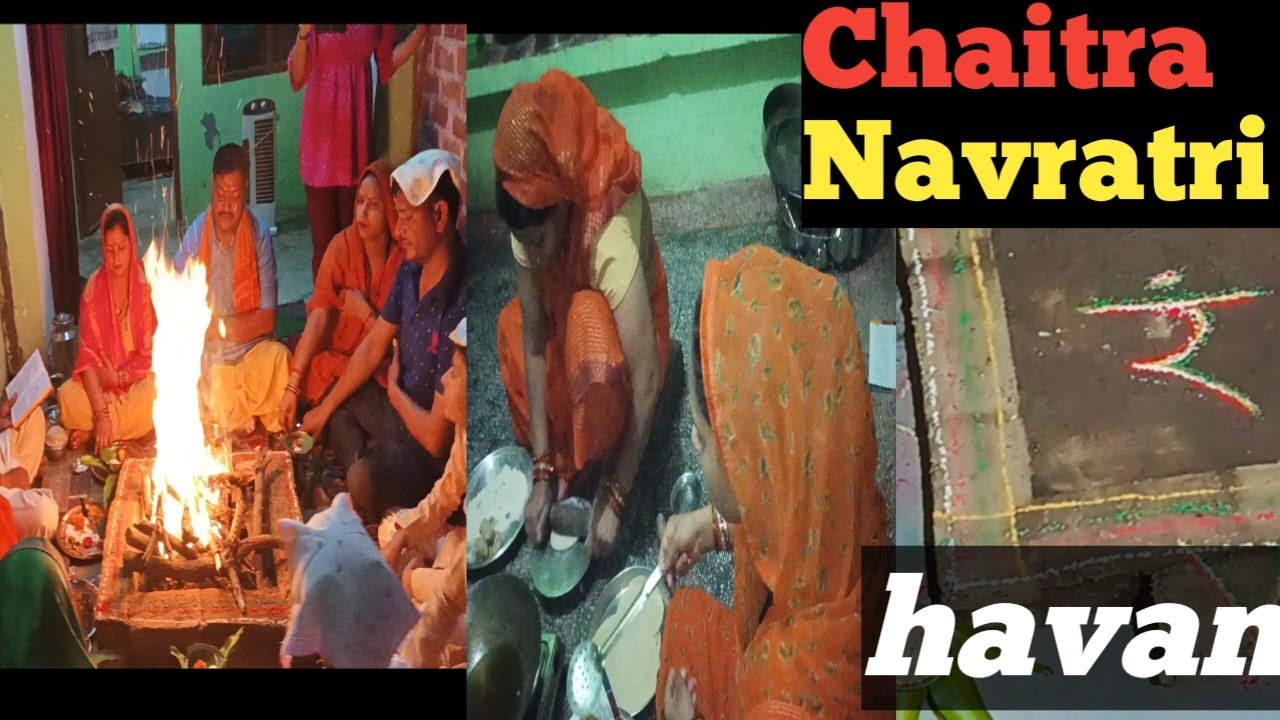 Chaitra Navratri Mata Rani ka havan 🙏🙏 #new# blog# nandini blogger up ...
