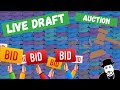 Fantasy Football LIVE Auction Draft & Fantasy Football Q+A