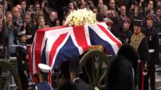 Margaret Thatchers coffin arrives at St Pauls Cathedral