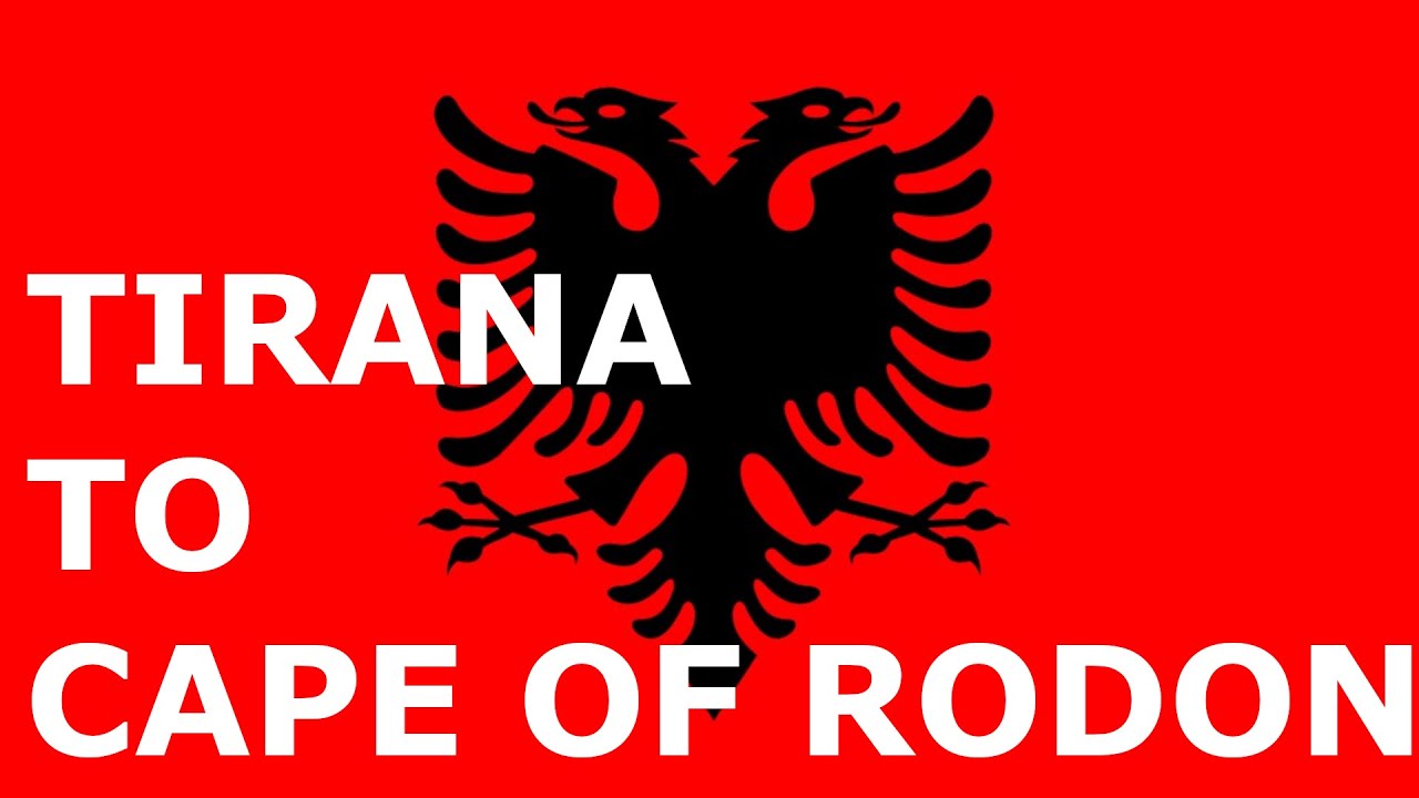 Tirana - Cape of Rodon (via Vore, Maminas, Kameras, Shkafane), Albania Dash Cam Road Trip Time Lapse