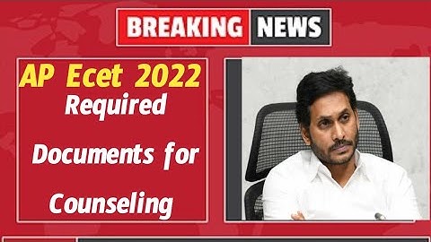 Ap Ecet 2022 Required documents | bsd telugu tech
