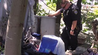 What to do with the needles: Watertown crews clear out homeless encampment