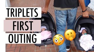 GIRL DAD | Triplets First Family Outing (First Doctors Visit) [SEASON 2]