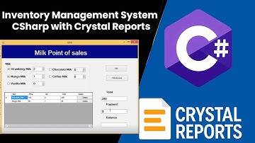 Inventory Management System with CSharp with Crystal Reports