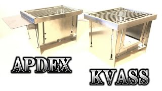 『超コンパクト!!』 折りたたみ 焚き火台 1台多役「APDEX」＆「KVASS」BBQグリル キャンプ アウトドア サバイバル 災害時 おすすめ トピック コスパ 良 バーベキューコンロ