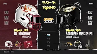 Game 5: (134) UL Monroe Warhawks @ (123) Southern Mississippi Golden Eagles (CF25 Tourney: Play-In) thumbnail