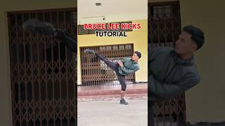 Bruce Lee kick combo-TUTORIAL #kick #shortvideo #tutorial