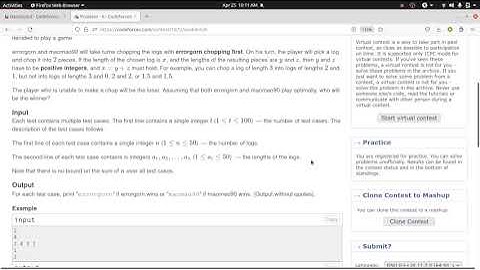 CODEFORCES GLOBAL ROUND 20 PROBLEM A