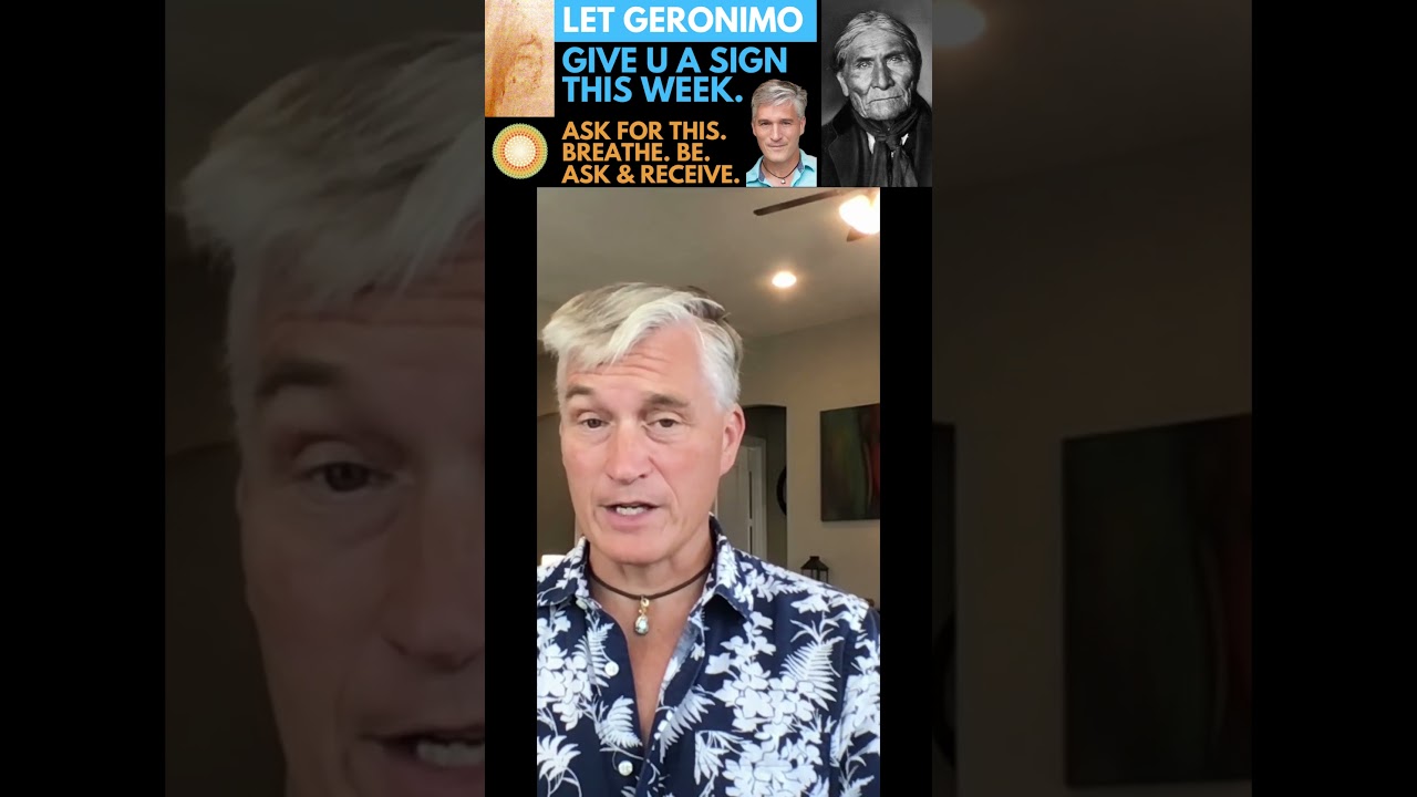 ASK GERONIMO FOR A SIGN IN THE DAYS AHEAD. CLOSE YOUR EYES AND RECEIVE A SYMBOL/ VISION ❤️🧡💛💚🩵💜 