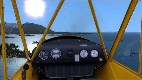 A2A Piper Cub exploring Sitka, Alaska