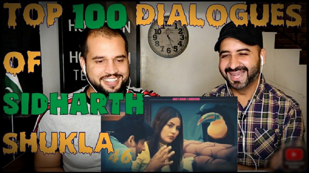 Top 100 Dialogue of Sidharth Shukla | Pakistani Reaction | Big Boss 13 | One Liner Sidharth.
