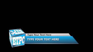 After Effects 3D Cubed Logo Lower Third 1080pᴴᴰ Project_File
