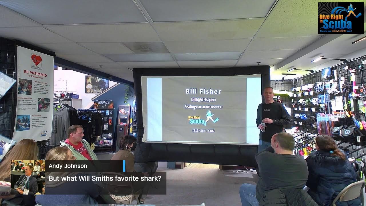 Join us for Shark Talk with Bill Fisher at 6:30 pm