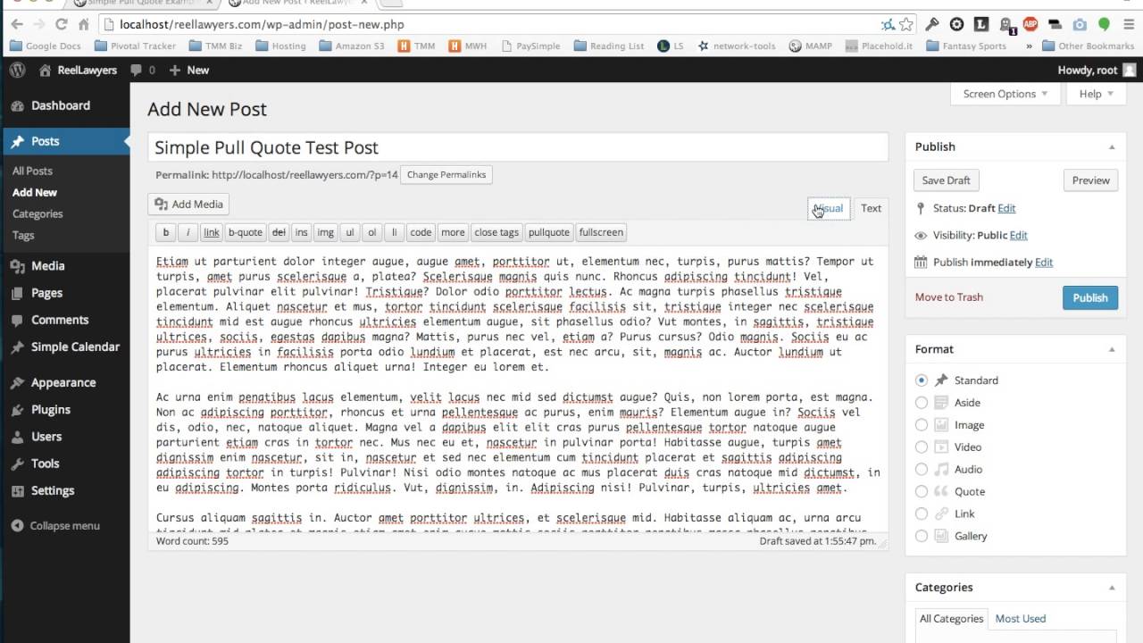 Wordpress Tutorial - SIMPLE PULL QUOTE Plugin