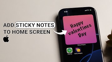 Hoe voeg je plaknotities toe aan het startscherm van je iPhone?