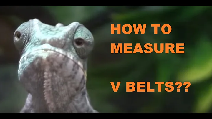 HOW TO MEASURE A  V BELT