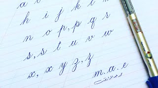 كيف تحسن خطك في الإنجليزية بالقلم الجاف العادي | الحروف الصغيرة | Small Alphabets