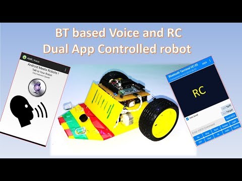 How To Make A Dual App - Voice And Mobile Remote Controlled  UGV Robot