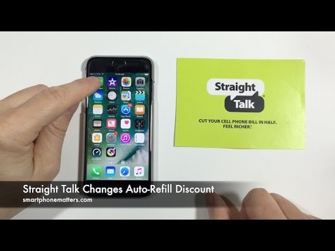 Straight Talk Changes Auto-Refill Discount