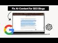 99% AI Content Sounds Fake… Here’s the Fix