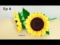 Ep4 Leaves Crochet Big Sunflower Crochet Flower Bouquet Crochetflower Crochet 