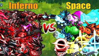 PVZ 1 Fusion 3.8 Challenge!! Team Inferno VS Team Space VS 300 Zombie Random - Who Will Win? screenshot 5