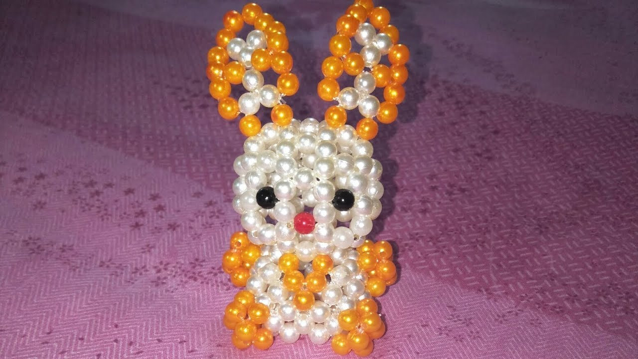 how to make beaded hellow kitty.  DIY hellow kitty tutorial part 2. beaded hellow kitty keyring.