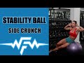Stability Ball Side Crunch