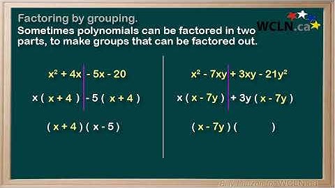WCLN - Factoring by Grouping