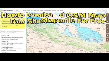 How To Download OSM Map Shapefile Data For Free/Download OSM Map