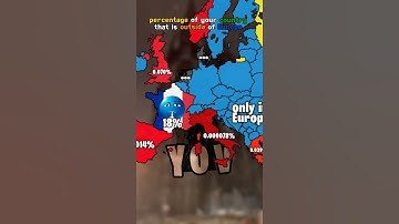 percentage of your country that is outside of Europe #geographythroughmaps #mapper  #mapping #edit