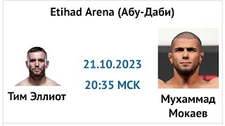 Тим Эллиотт - Мухаммад Мокаев прогноз 21 октября 2023 (UFC 294)