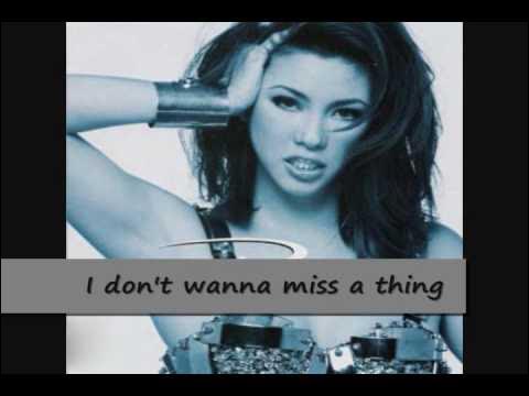 Regine Velasquez - I dont wanna miss a thing with lyrics